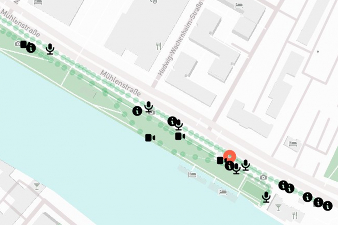Ausschnitt der interaktiven Web-App