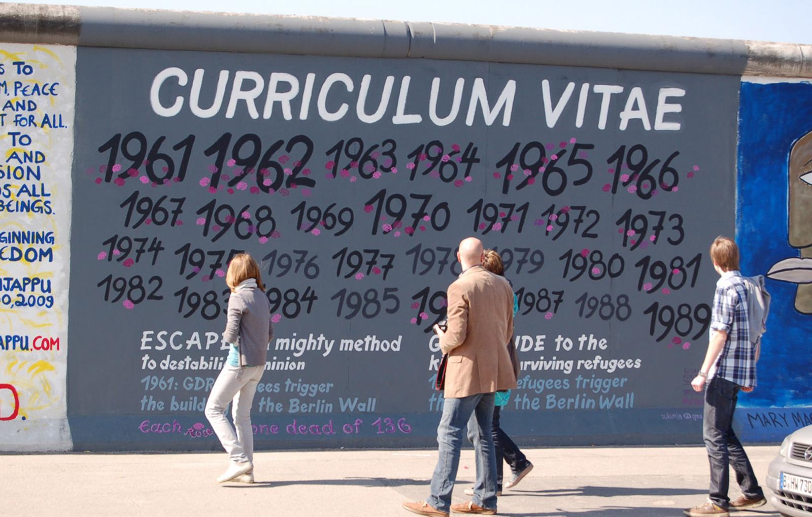 Susanne Kunjappu-Jellinek, „Curriculum Vitae“, 2010, Stiftung Berliner Mauer, Susanne Kunjappu-Jellinek