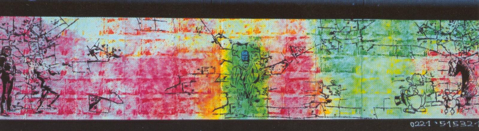 Hans-Peter Dürhager, Ralf Jesse, Wandgemälde „Der müde Tod“, 1990.