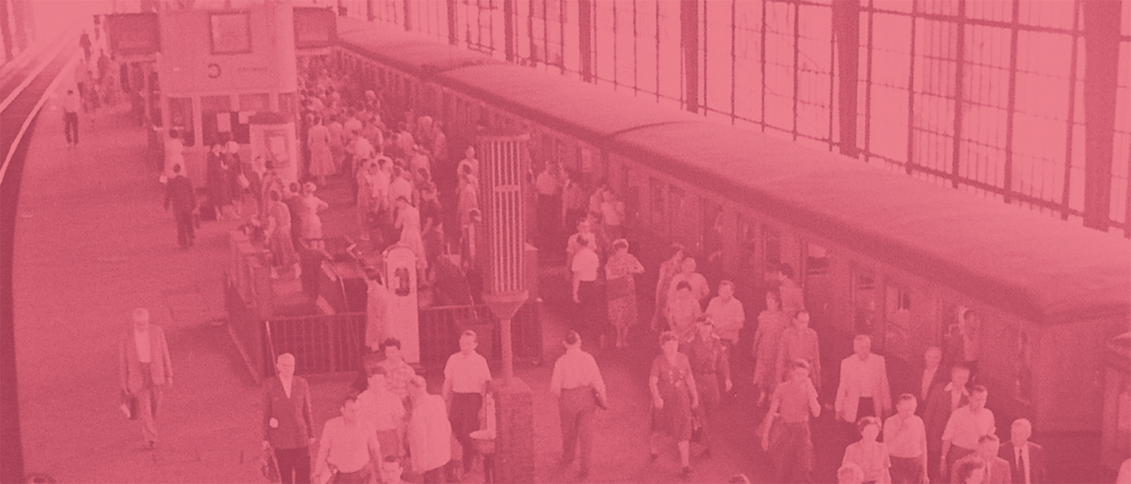 Bild eines Bahnhofs in rot