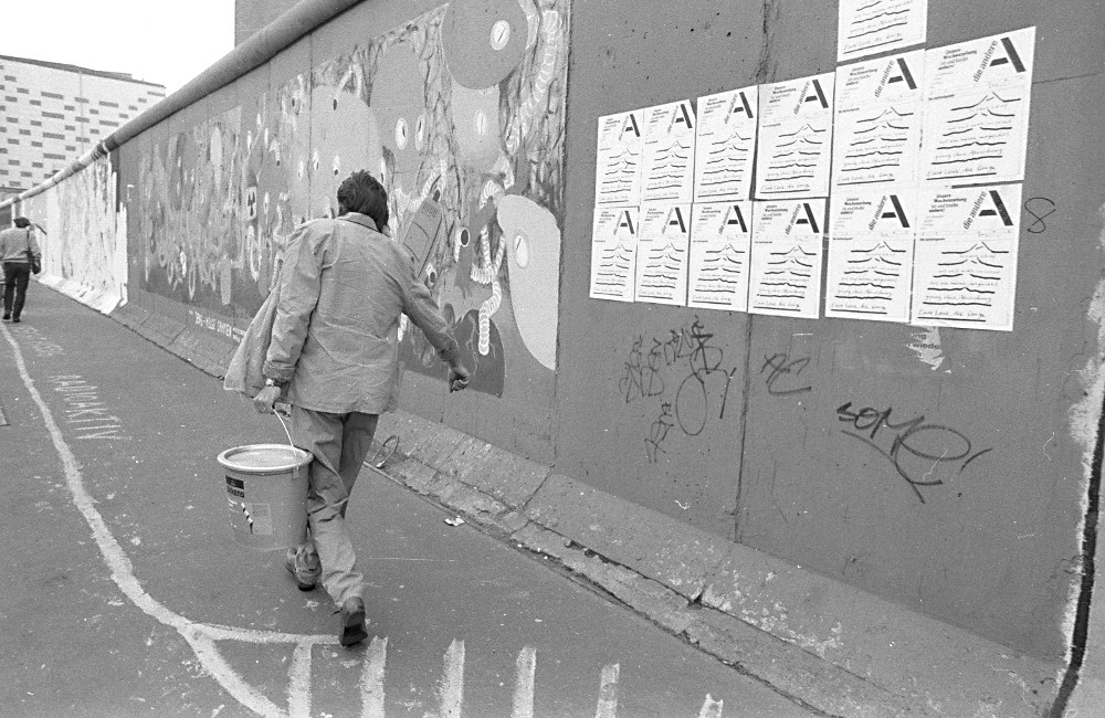 Kunstwerke an der East Side gallery