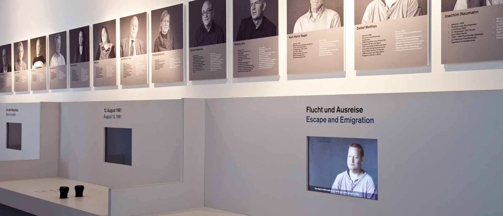 Blick in die Ausstellung im Dokuzentrum