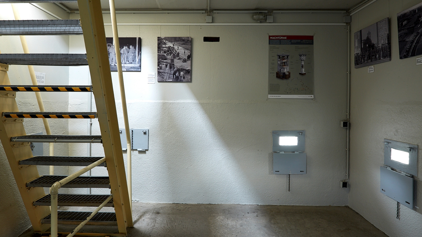 Blick in die Ausstellung in der Gedenkstätte Günter Litfin